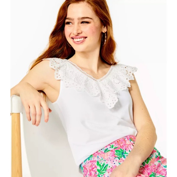 Lilly Pulitzer Tops - NWOT Lilly Pulitzer Plaza Blouse Top
